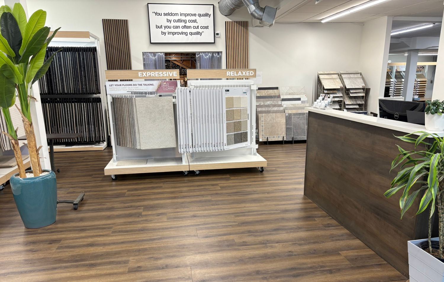 Chilliwack Flooring Showroom Carpet Display